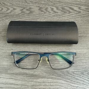 Prodesign Denmark Eyeglasses Glasses Frames 1421 c.9121 56-17-145 LL w/ Case